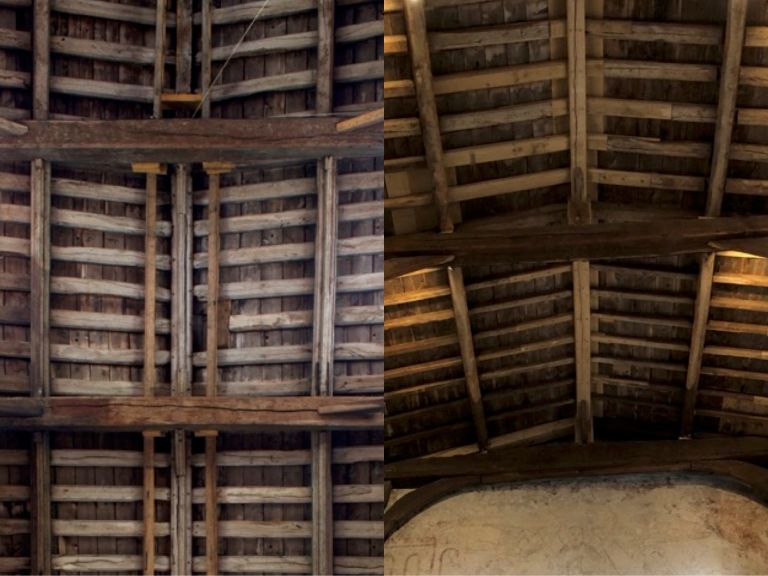 Nave Roof: before & after