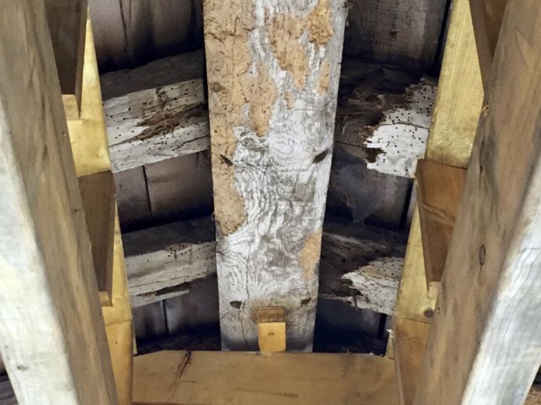 Nave roof in danger of collapse